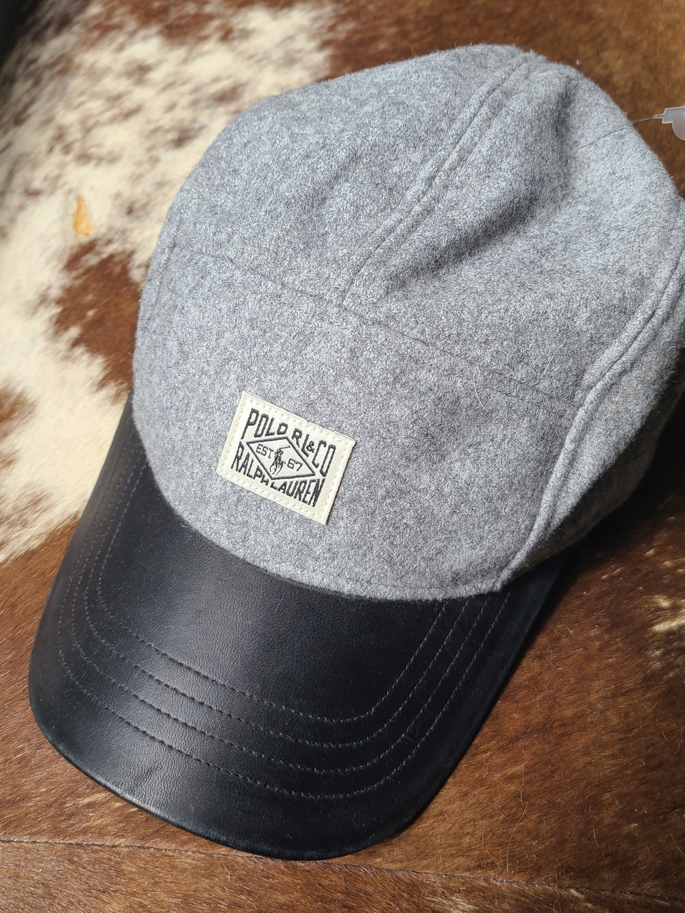 Polo by Ralph Lauren Gray and Black Cap